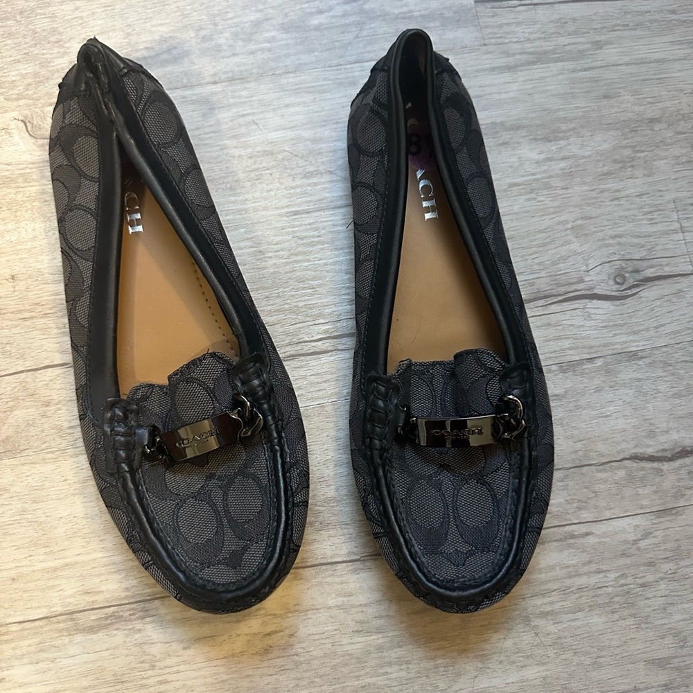 Coach Signature Black Loafers for Women